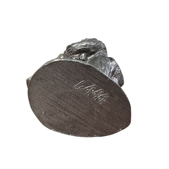 Vintage Pewter Figurine Puppy Love Michael A Ricker Special Edition 1998 - Picture 5 of 6